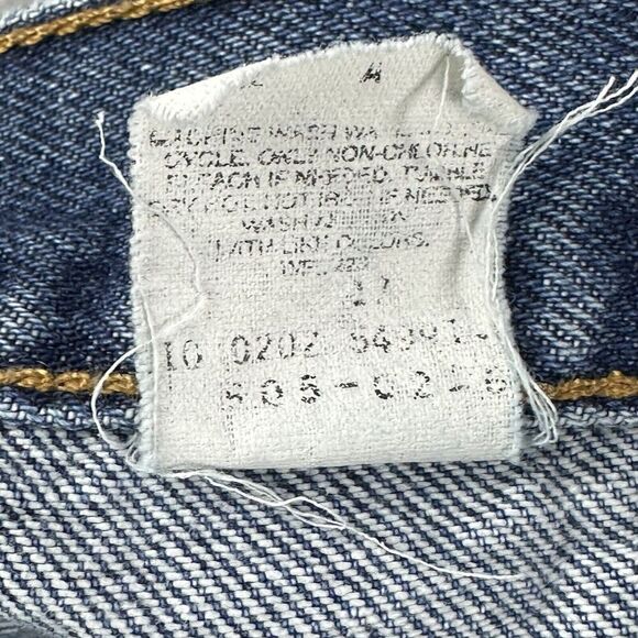 Vintage Levis 505 Jean Short Jorts Mens 40 Blue Med Wash Cut Regular Fit Y2K 7" - Picture 14 of 14